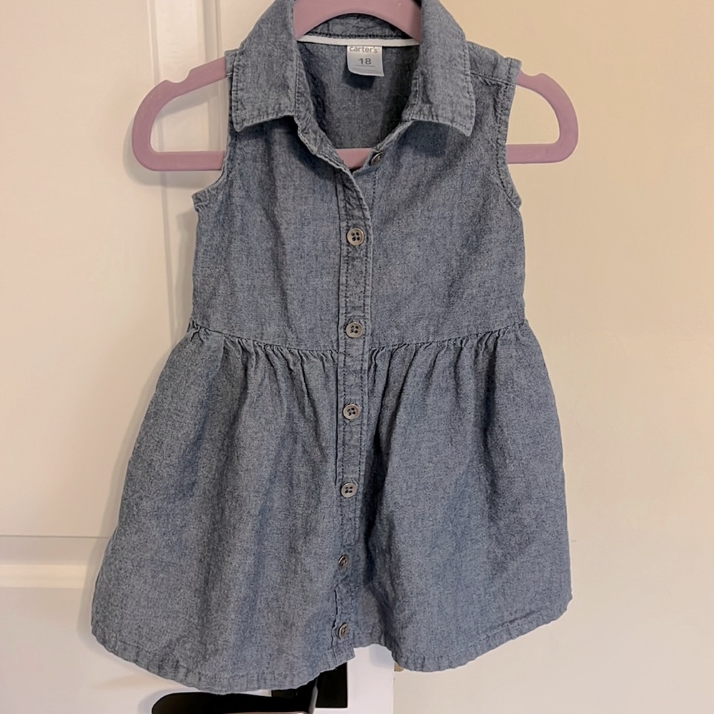 18M Denim Sleeveless Dress